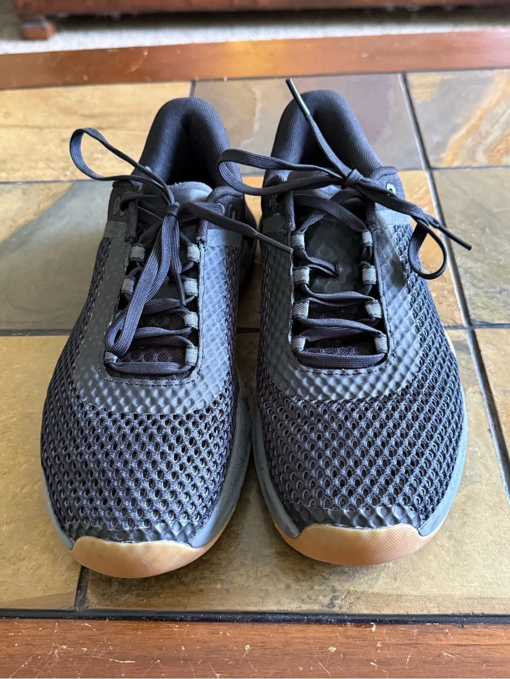 Under Armour Tribase Reign 4  Men's Black Athletic Mesh Trainers Size 10